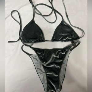 Victoria's Secret Shimmering jungle green Bikini